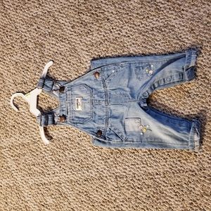 OshKosh Patch Denim 3 Month Girl Overalls